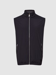 Reiss Navy/Charcoal Coleville Hybrid Reversible Gilet - Image 2 of 7