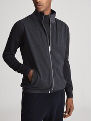 Reiss Navy/Charcoal Coleville Hybrid Reversible Gilet - Image 6 of 7