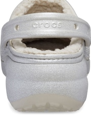 Crocs Glitter Classic Fluffy Lined Platform Clogs - Image 2 of 7