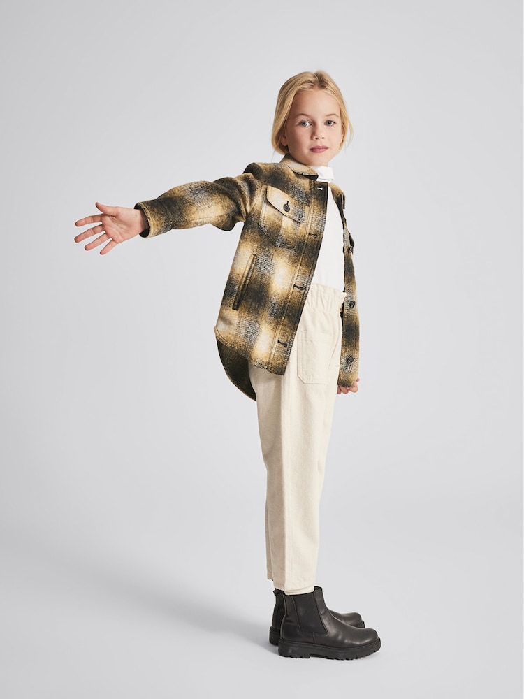Reiss Yellow Tilly Jr Check Overshirt - Image 1 of 6