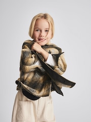 Reiss Yellow Tilly Jr Check Overshirt - Image 4 of 6