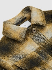 Reiss Yellow Tilly Jr Check Overshirt - Image 6 of 6