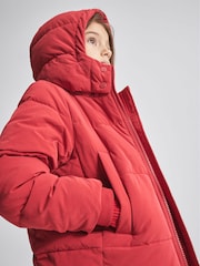 Reiss Red Thea Jr Hooded Puffer Jacket - Image 3 of 7