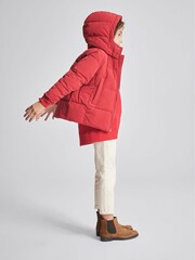 Reiss Red Thea Jr Hooded Puffer Jacket - Image 4 of 7