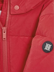 Reiss Red Thea Jr Hooded Puffer Jacket - Image 7 of 7
