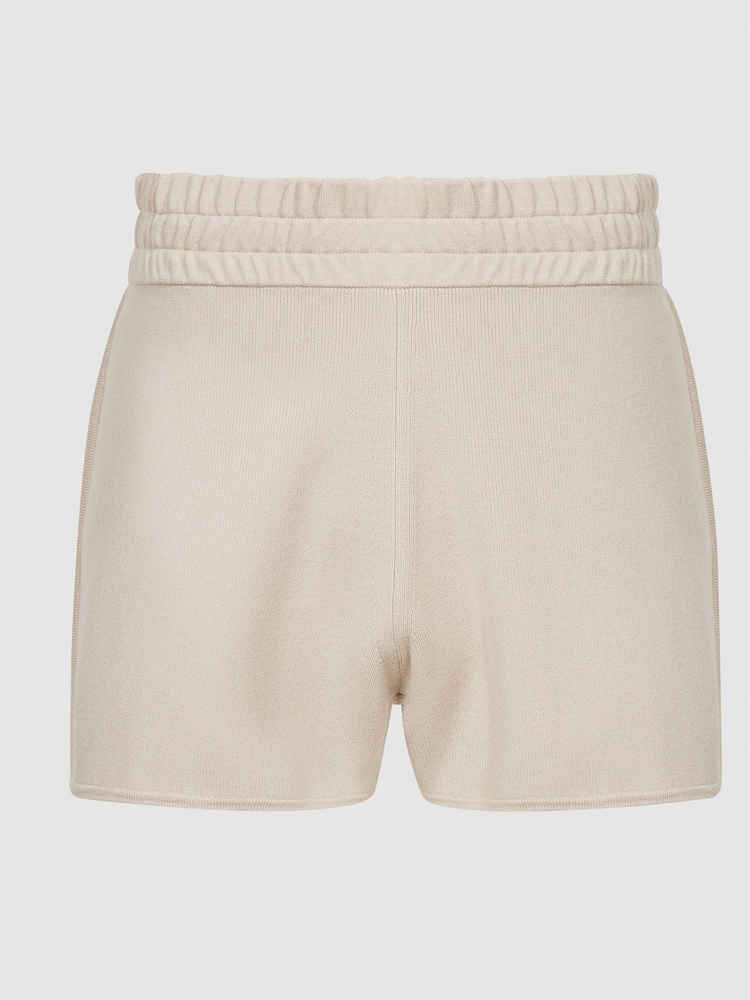 Reiss Pink Clara Knitted Loungewear Shorts - Image 2 of 6