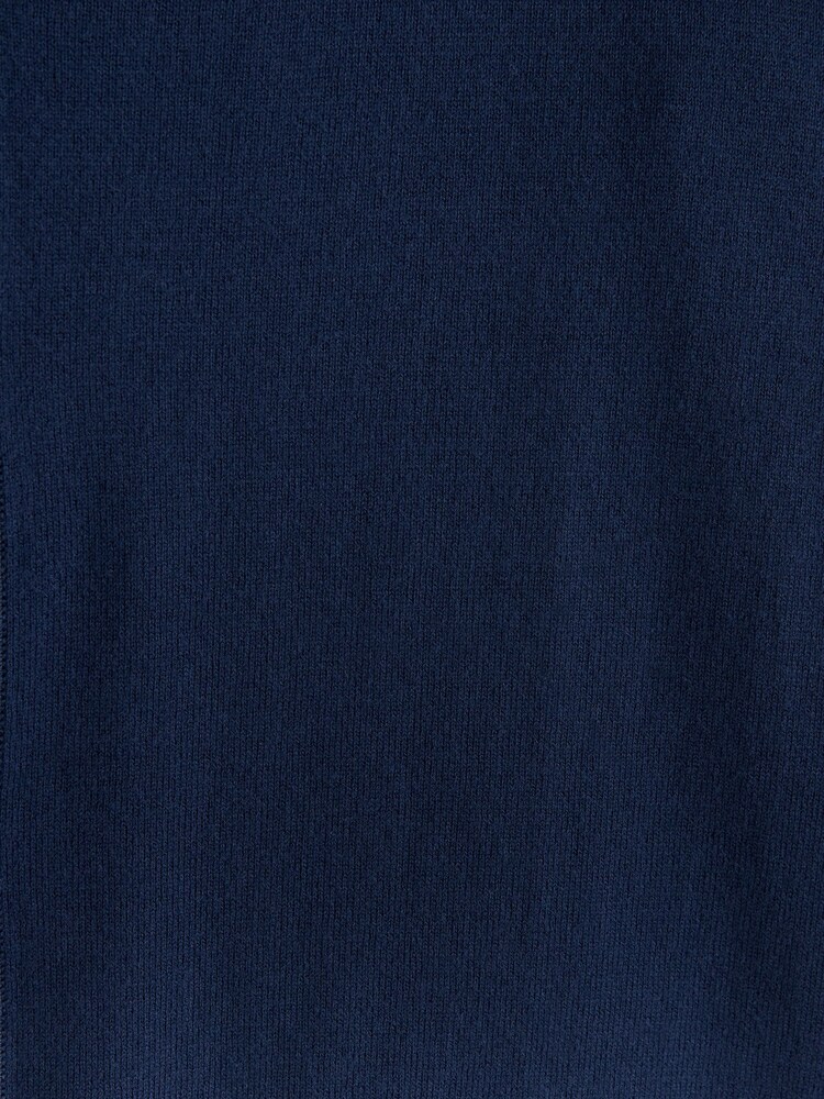 Navy Blue Regular Cotton Rich Knitted Button Down Cardigan - Image 2 of 3