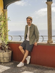 Tog 24 Green Hatch 100% Cotton Overshirt - Image 1 of 7