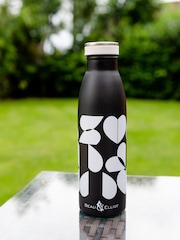 Beau And Elliot Black Monochrome Brokenhearted Insulated Drinks Bottle 500ml - Image 3 of 3
