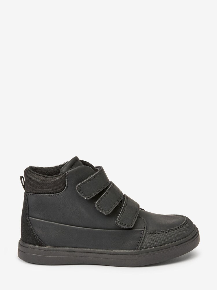 Schwarz - Stiefel mit Klettverschluss - Bild 1 von 4 Schwarz - Stiefel mit Klettverschluss - Bild 1 von 4