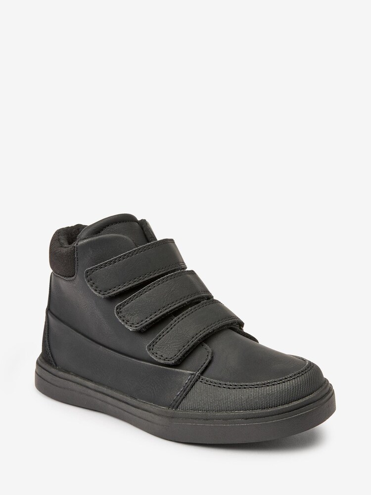 Schwarz - Stiefel mit Klettverschluss - Bild 2 von 4 Schwarz - Stiefel mit Klettverschluss - Bild 2 von 4