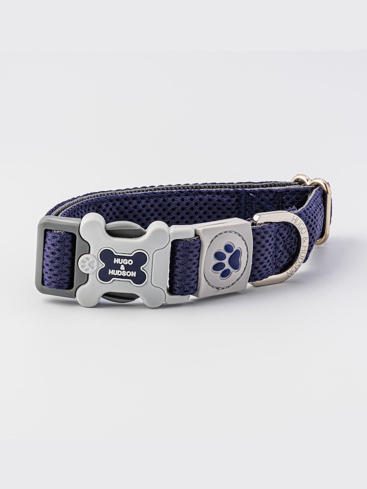 Hugo & Hudson Navy Mesh Dog Collar - Image 2 of 4