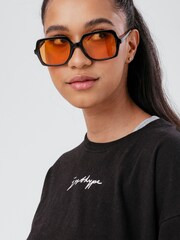 Hype. Black Scibble Boxy T-Shirt and Cycling Shorts Set - Image 4 of 8