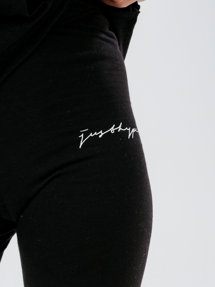 Hype. Black Scibble Boxy T-Shirt and Cycling Shorts Set - Image 8 of 8