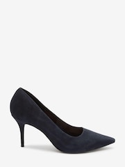 Navy Blue Regular/Wide Fit Forever Comfort® Leather Court Shoes - Image 1 of 6