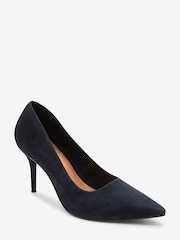 Navy Blue Regular/Wide Fit Forever Comfort® Leather Court Shoes - Image 2 of 6