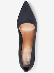 Navy Blue Regular/Wide Fit Forever Comfort® Leather Court Shoes - Image 3 of 6