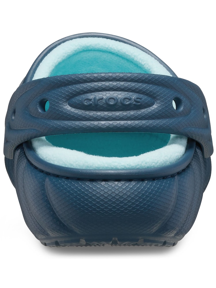 Crocs Blue Classic Lined Overpuff Clogs - Image 6 of 6