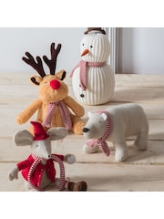 Gallery Home Cream Christmas Miles Mouse Doorstop - Image 2 of 4
