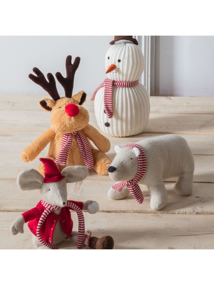 Gallery Home Cream Christmas Miles Mouse Doorstop - Image 2 of 4