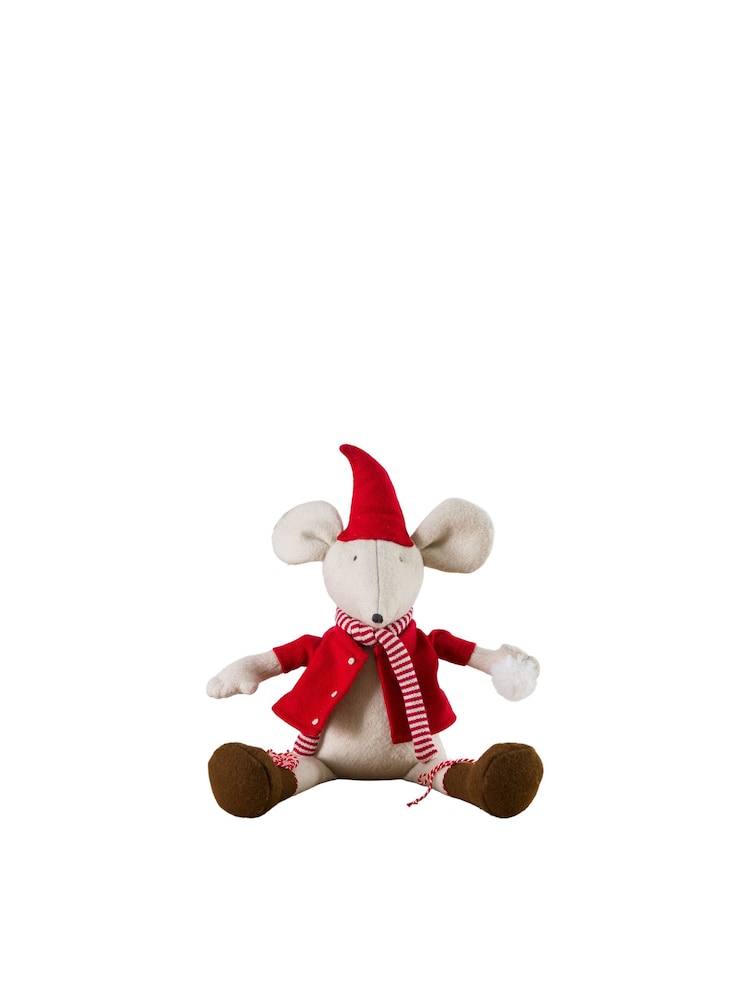 Gallery Home Cream Christmas Miles Mouse Doorstop - Image 4 of 4