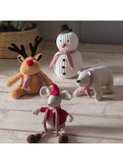 Gallery Home Brown Christmas Ronnie Reindeer Doorstop - Image 1 of 3