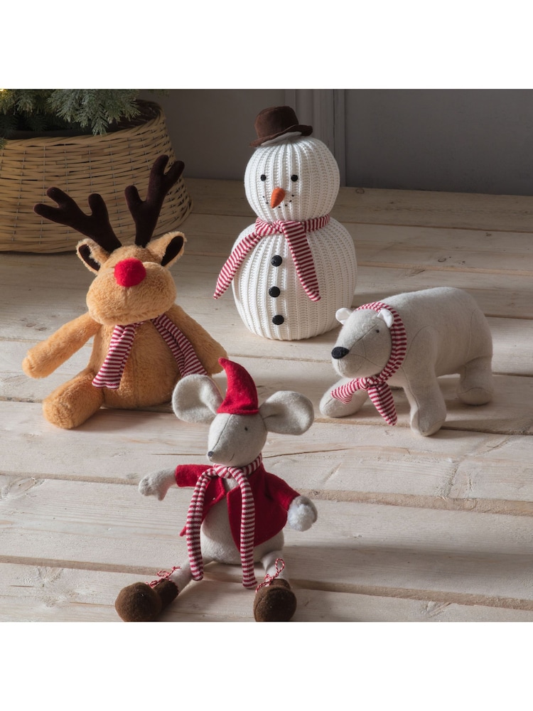 Gallery Home Brown Christmas Ronnie Reindeer Doorstop - Image 1 of 3 Gallery Home Brown Christmas Ronnie Reindeer Doorstop - Image 1 of 3