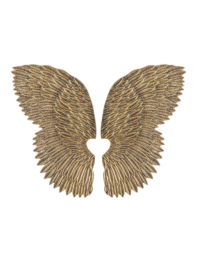 Gallery Home Gold Goodwin Christmas Antique Wings 40cm - Image 1 of 2