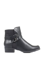 Pavers Ladies	Flat Ankle Boots - Image 1 of 5