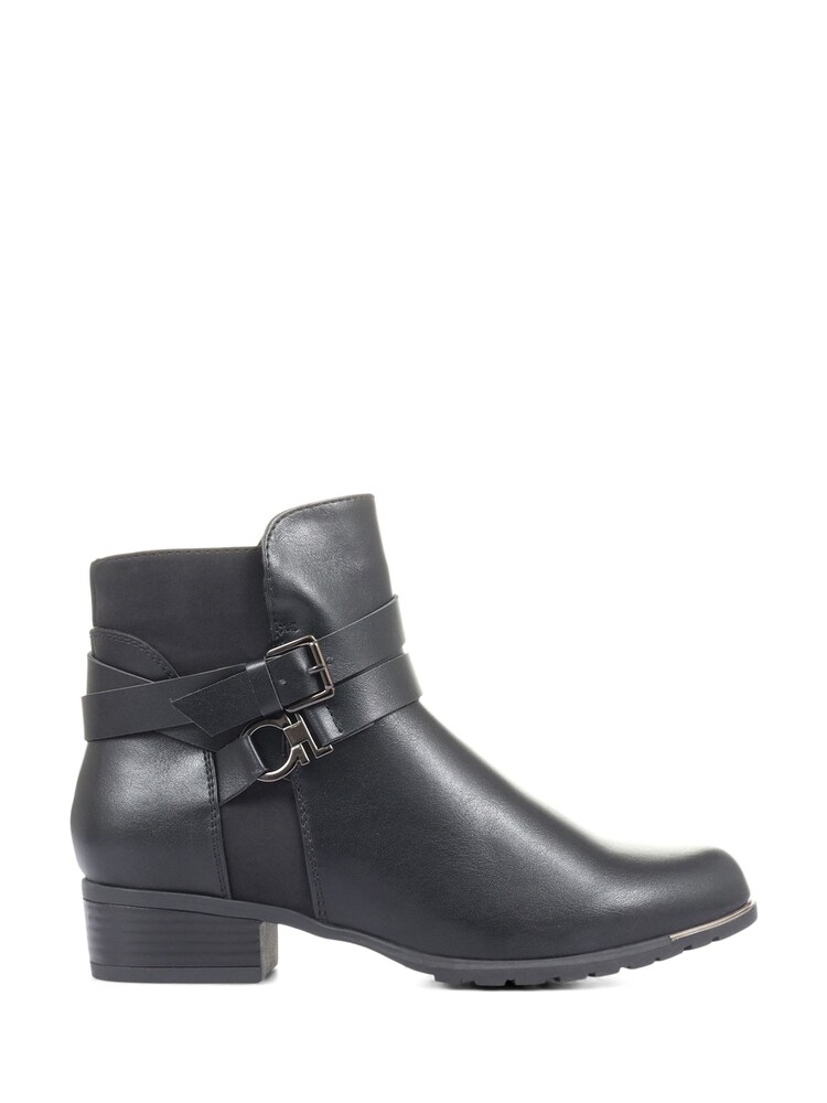 Pavers Ladies	Flat Ankle Boots - Image 1 of 5