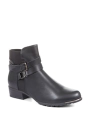 Pavers Ladies	Flat Ankle Boots - Image 4 of 5