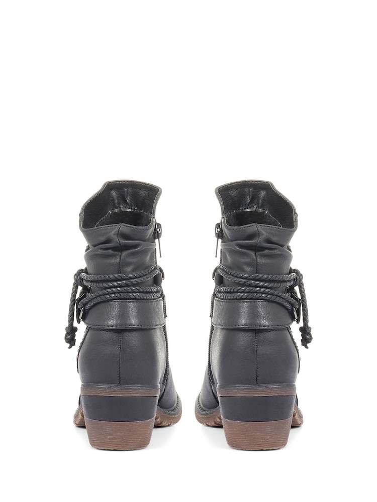 Pavers Ladies Slouch Ankle Boots - Image 2 of 4