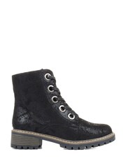 Pavers Black Pavers Ladies Lace Up Ankle Boots - Image 1 of 6