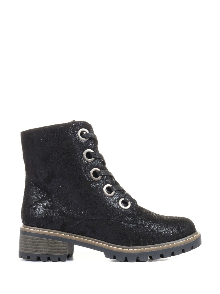 Pavers Black Pavers Ladies Lace Up Ankle Boots - Image 1 of 6
