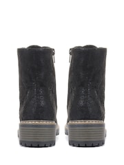 Pavers Black Pavers Ladies Lace Up Ankle Boots - Image 3 of 6