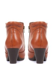 Pavers Ladies Leather Heeled Ankle Boots - Image 3 of 5