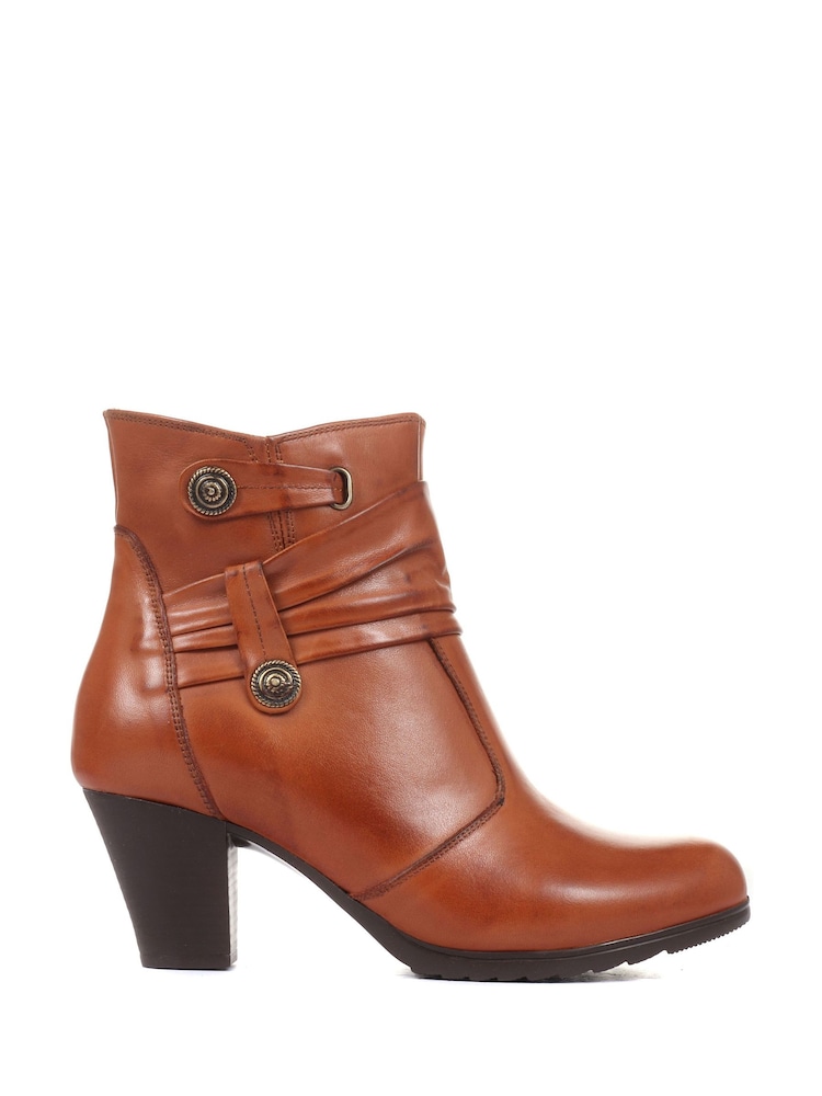Pavers Ladies	Leather Ankle Boots - Image 1 of 5