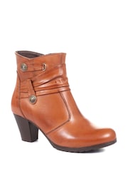 Pavers Ladies	Leather Ankle Boots - Image 2 of 5