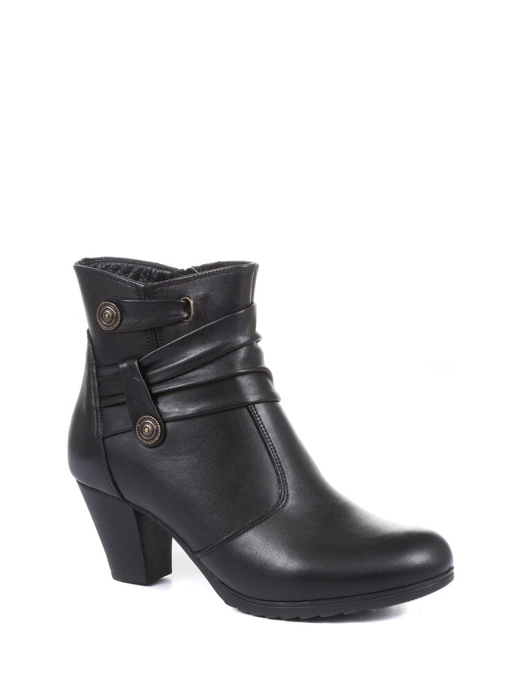 Pavers Ladies	Leather Ankle Boots - Image 2 of 5