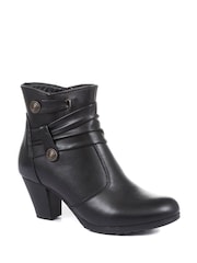 Pavers Ladies	Leather Ankle Boots - Image 3 of 5
