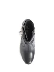 Pavers Ladies Leather Heeled Ankle Boots - Image 4 of 5