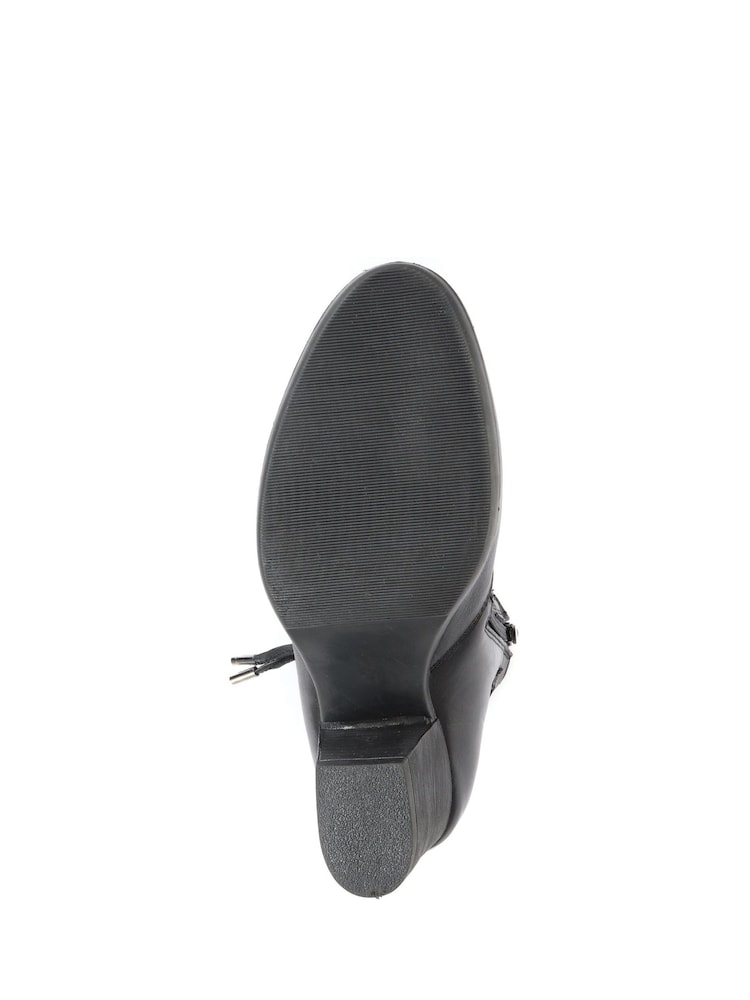 Pavers Ladies Leather Heeled Ankle Boots - Image 5 of 5