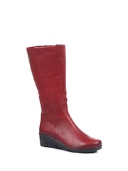 Pavers Ladies Leather Knee High Boots - Image 2 of 5