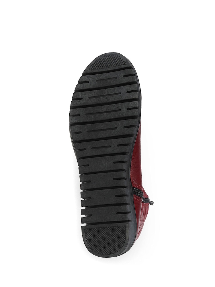 Rot - Pavers Kniehohe Damen Lederstiefel - Bild 5 von 5 Rot - Pavers Kniehohe Damen Lederstiefel - Bild 5 von 5