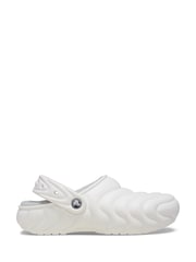 Crocs White Classic Lined Overpuff Clogs - Image 5 of 10