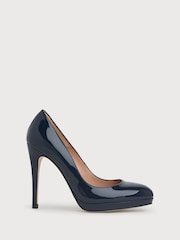 LK Bennett Blue Sledge Patent Courts - Image 1 of 4