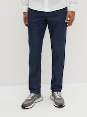 BOSS Indigo Blue Maine Straight Fit Stretch Jeans - Image 1 of 4