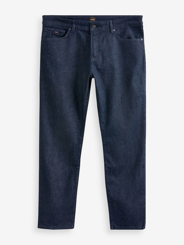 BOSS Indigo Blue Maine Straight Fit Stretch Jeans - Image 4 of 4