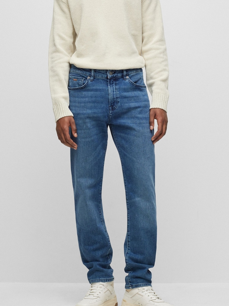 Bleu clair - Jean BOSS Maine droit en jean stretch - Image 1 de 5