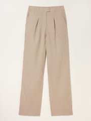 FatFace Natural Ives Wide Leg Linen Trousers - Image 6 of 6